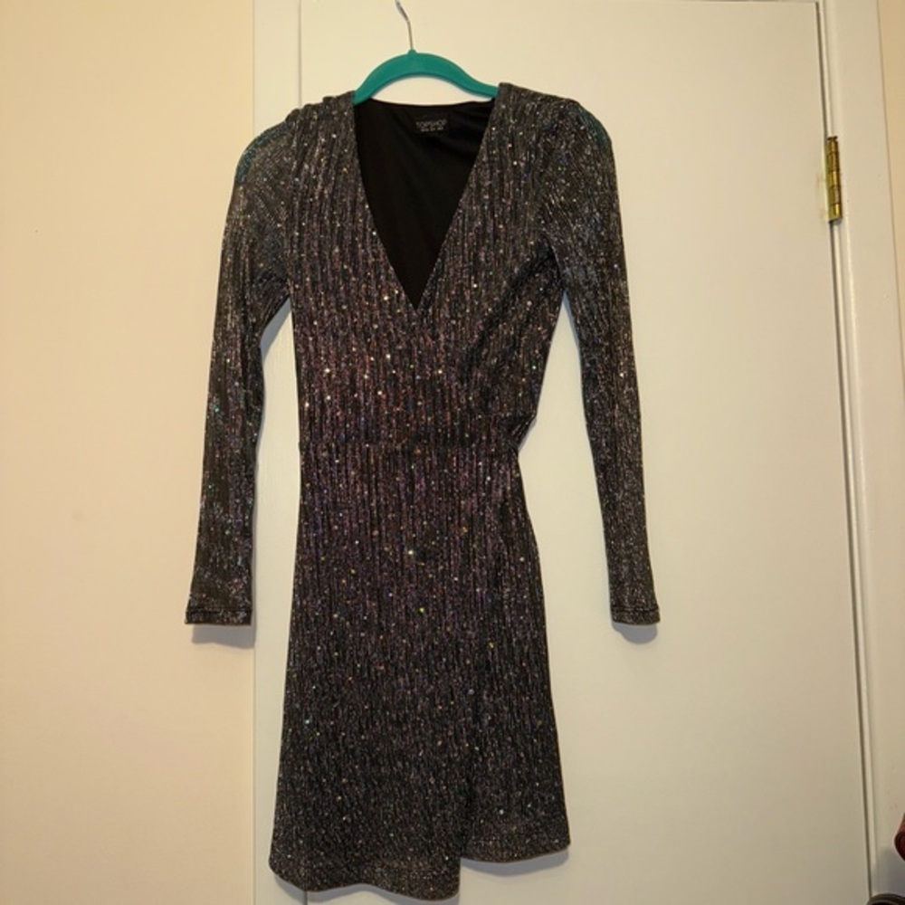Topshop sparkle mini dress